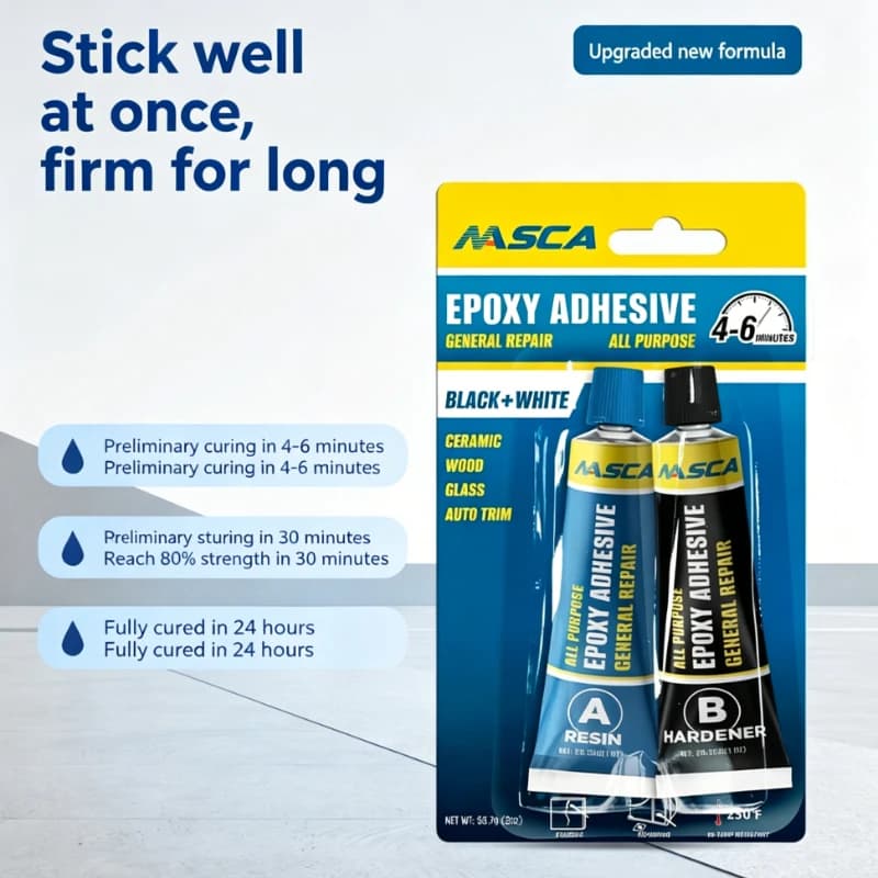 Epoxy Resin AB Glue New Formula Adhesive Special for Metal Ceramic Plastic Strong Bond
