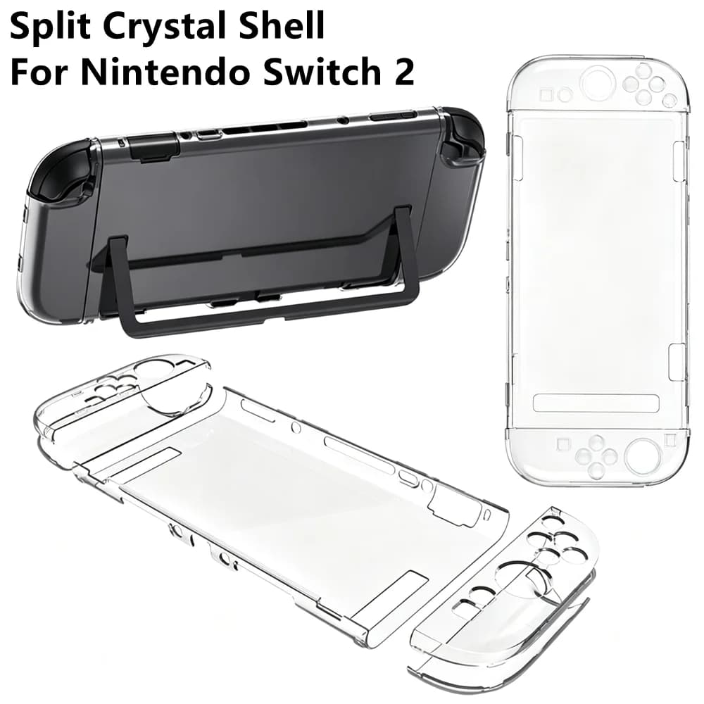 Protective Hard Cover For Nintendo Switch 2 Shock Protection Case Switch 2 Split Crystal Shell