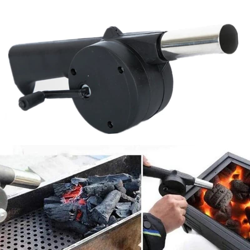 Fan for Barbecue small hand blower burning aid hand cranked hairdryer Barbecue outdoor hairdryer tools for Barbecue