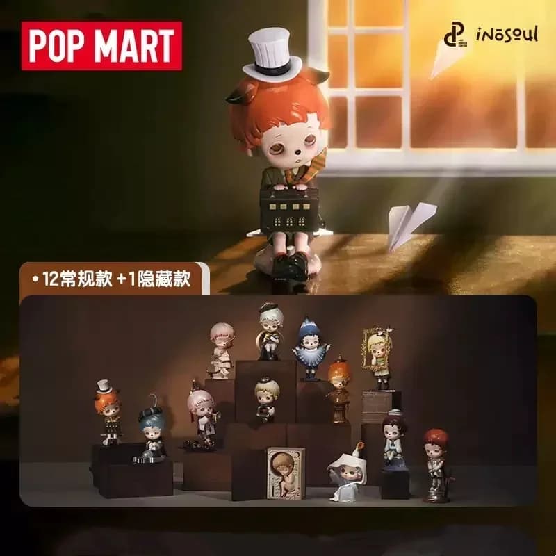 POPMART Inosoul In The Still Room Series Blind Box Anime Action Figure Guess Bag Ornamento Figurine Decorazioni per la casa Bambole Modello Ragazze