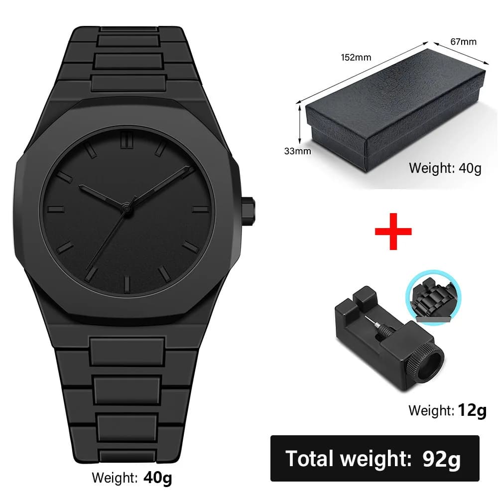2025 New Modern Simple Sports Watch Creative Design Casual Business Quartz Watches Waterproof Gift For Men Reloj Hombre
