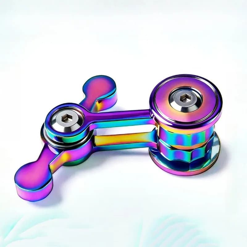 Giostrina Antistress Chaos Pendulum Fidget Spinner Rotante in Metallo EDC per Adulti e Uomini, Giocattolo Sensoriale Anti-Ansia