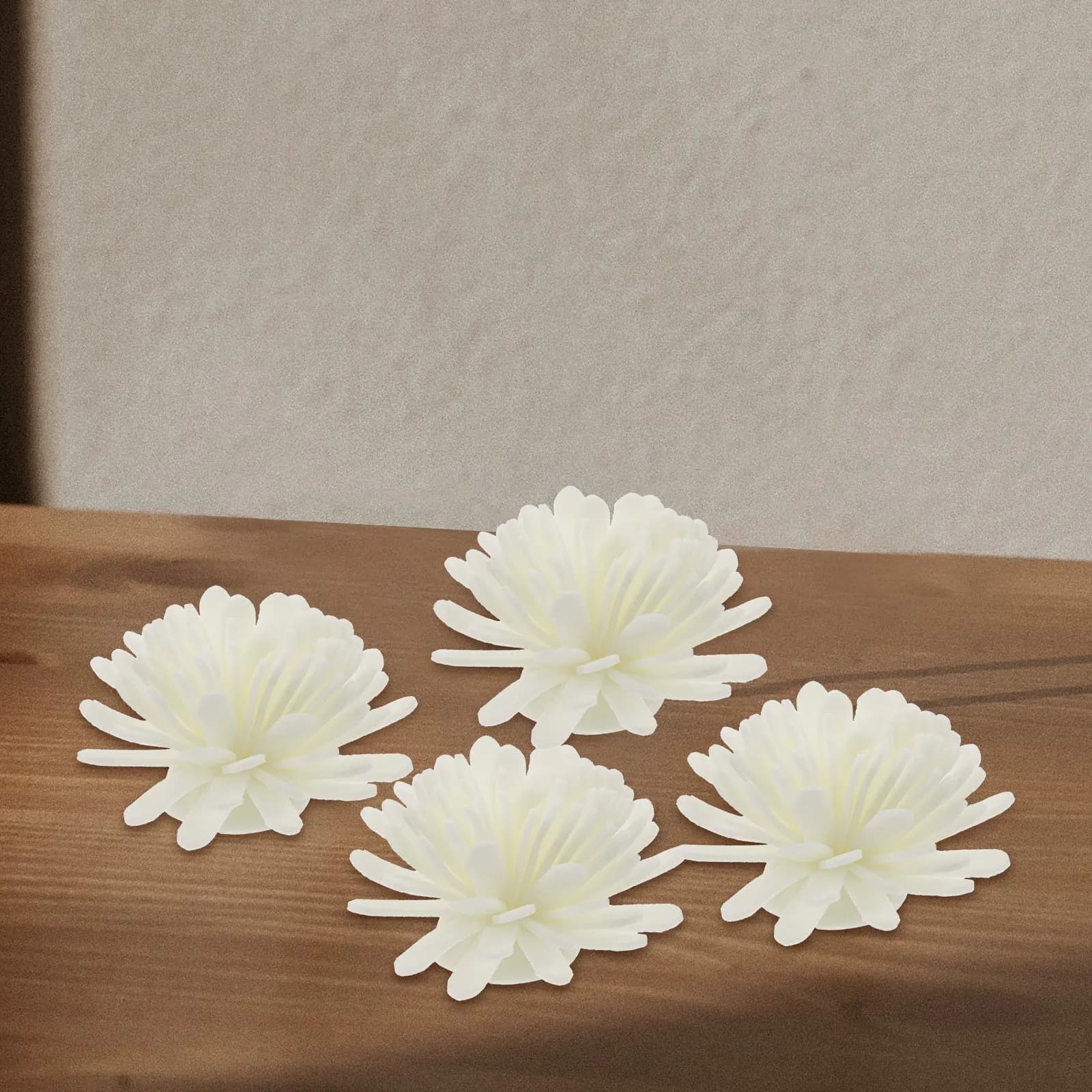 100Pcs Artificial Chrysanthemum Aromatherapy Diffuser Flower Heads Small Pe Flowers for Home Office Decor Essential Oil Diffuser