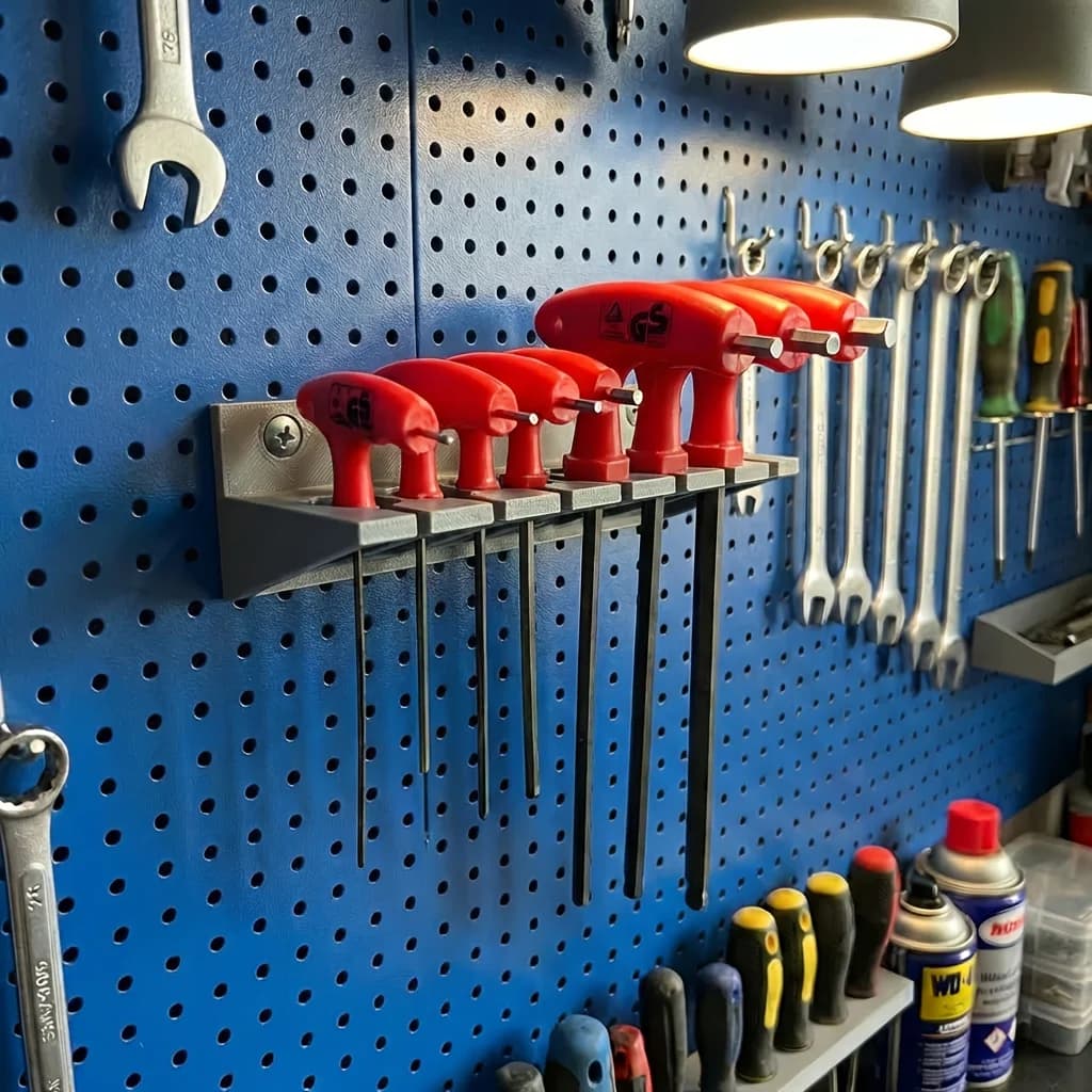 1 pz Portautensili con supporto per cacciaviti a T, cacciaviti esagonali, viti e piccole parti, per l'organizzazione e lo stoccaggio di utensili e accessori