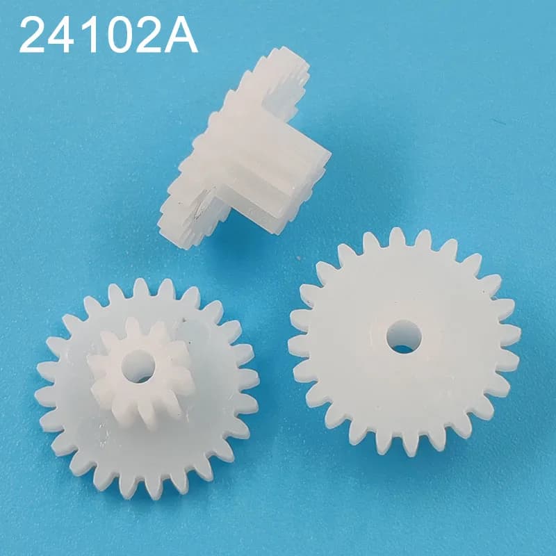 24102A 0.5 M Gear 13 millimetri di Diametro 24 Denti 10 Denti POM di Plastica Pignone 2 MILLIMETRI Albero Motore Parti di Giocattoli ruote 10 pz/lotto