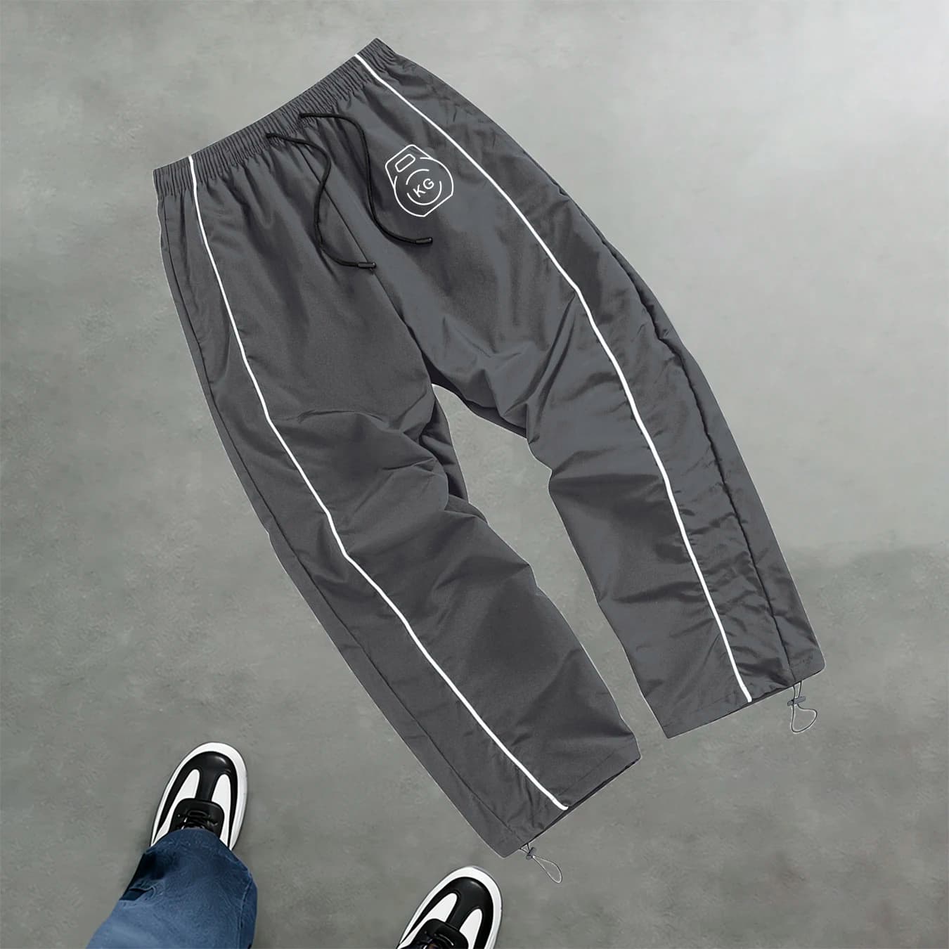 Pantaloni Sportivi da Uomo con Stampa Kettlebell, Asciugatura Rapida, Traspiranti, con Coulisse, Casual, per Fitness e Corsa all'Aperto