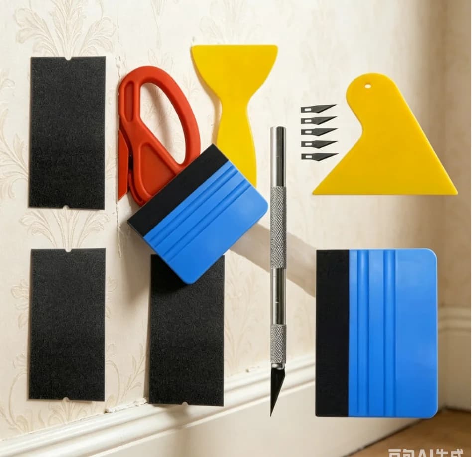Nuovo Kit di Strumenti per Wrapping Auto, Set di Raschietti e Taglierini per Pellicole e Vinile, Accessori per Finestrini e Carrozzeria