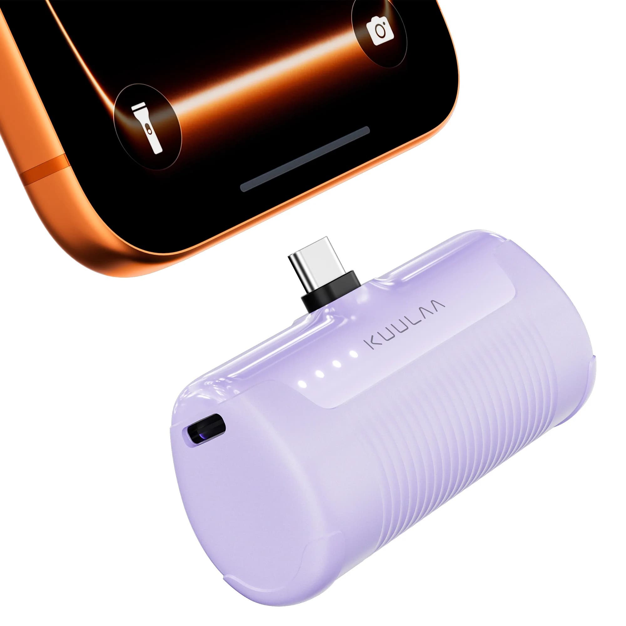 KUULAA Mini Power Bank 4500mAh PowerBank portable charger for iPhone 15 14 13 12 Pro Max External batteries for Samsung/Xiaomi