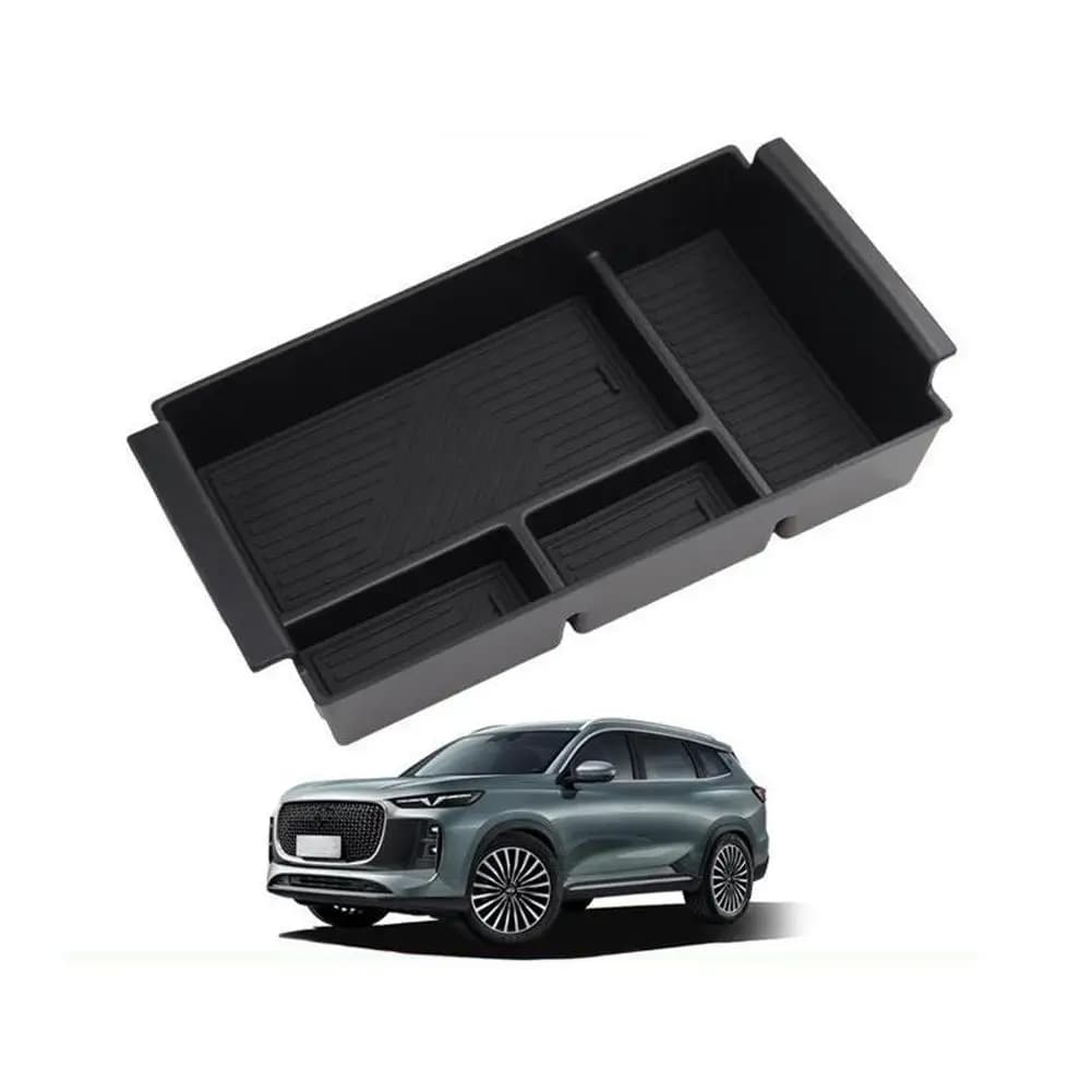 Per Jaecoo J7 PHEV scatola portaoggetti bracciolo organizer multifunzione resistente all'usura antiscivolo facile installazione aggiornamento interno auto