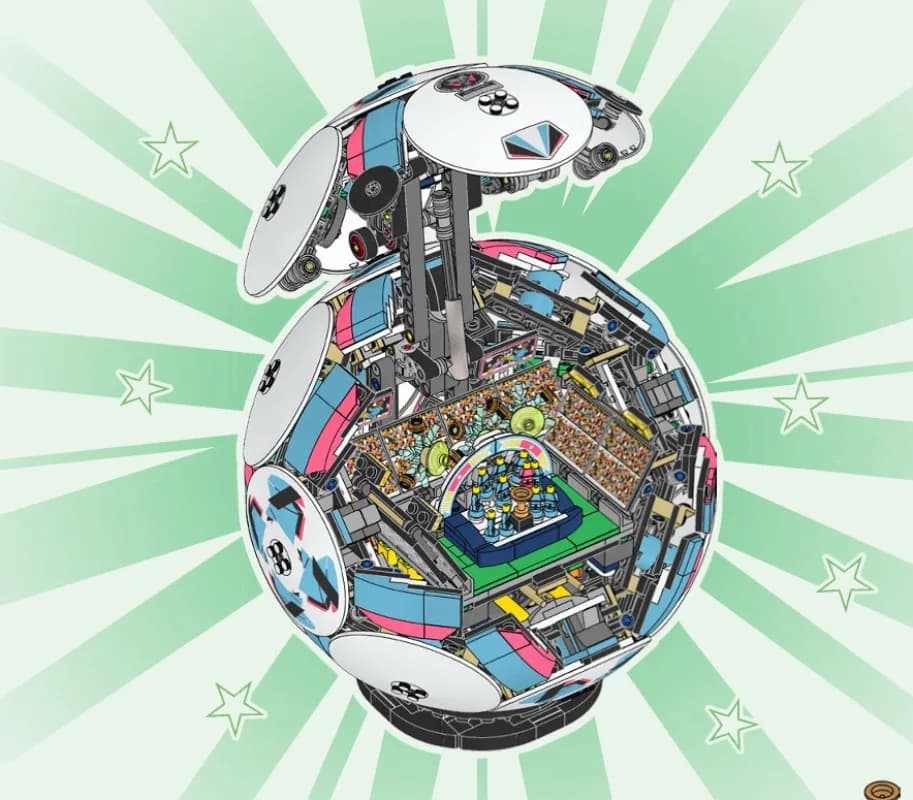 Set da costruzione Disney 2026 Football, 1498 pezzi, modello di calcio fai-da-te, decorazione da scrivania, regalo per ragazzi, compatibile con i mattoncini LEGO