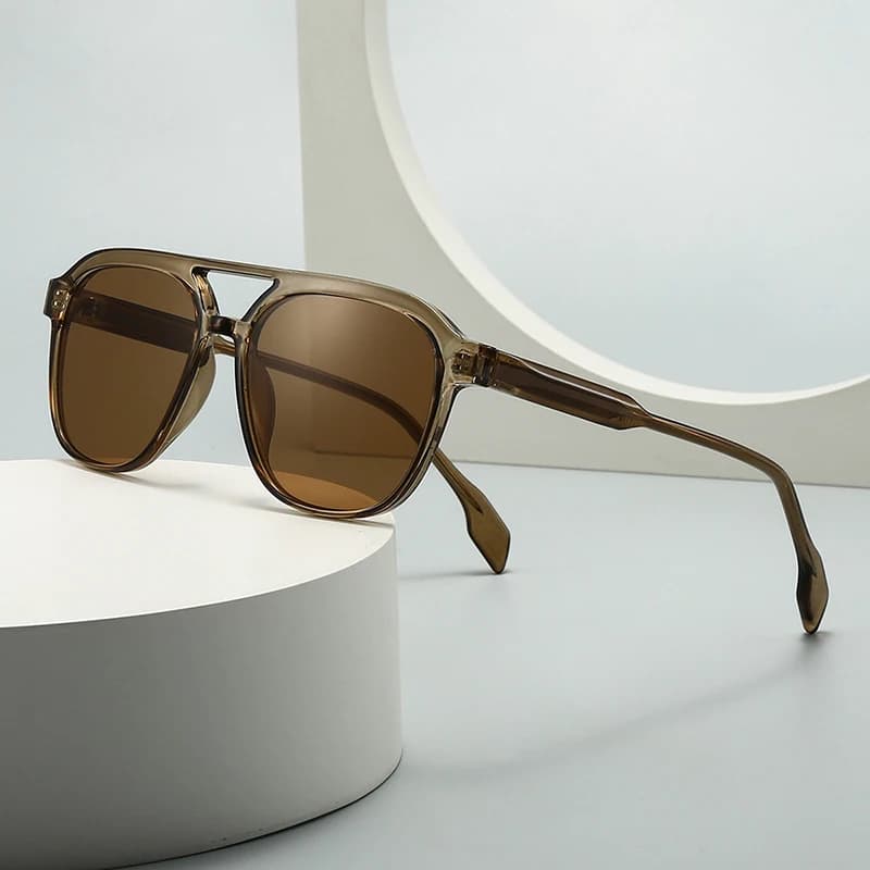 SHAUNA New Double Bridges Square Women Luxury Sunglasses Retro Men Gradient Shades UV400 Sun Glasses