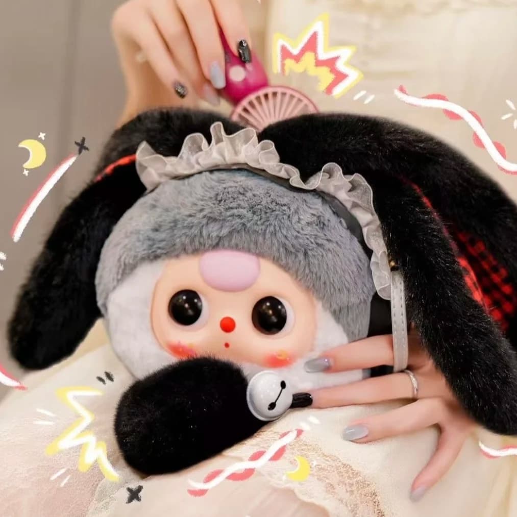 Baby Three Cute Lucky Bunny Hinge Bag Series Blind box in plush cute coin purse Trendy Toy Clothing Accessories mysterious box Gift