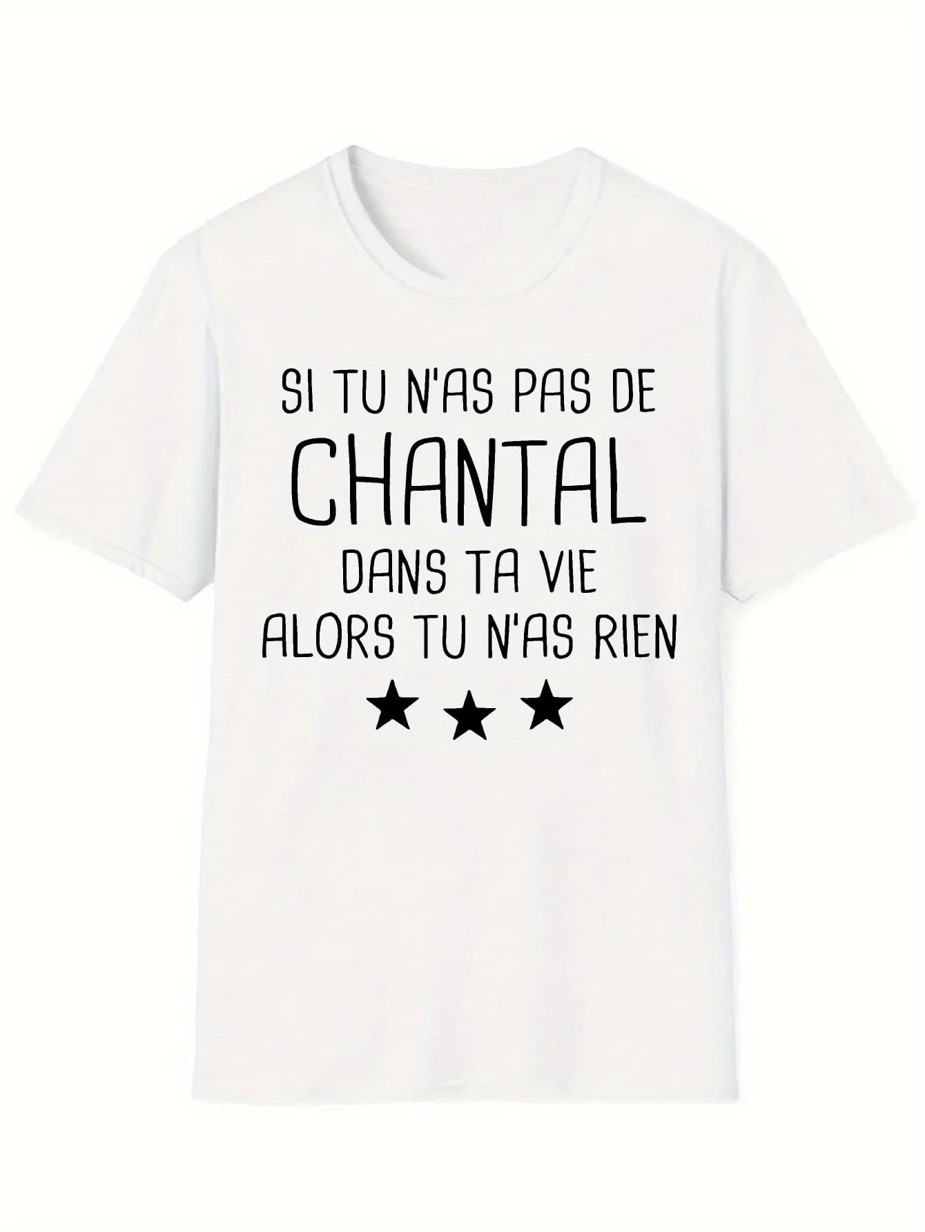 Chantal Gift Humorous Men's Summer T-shirt Short Sleeved