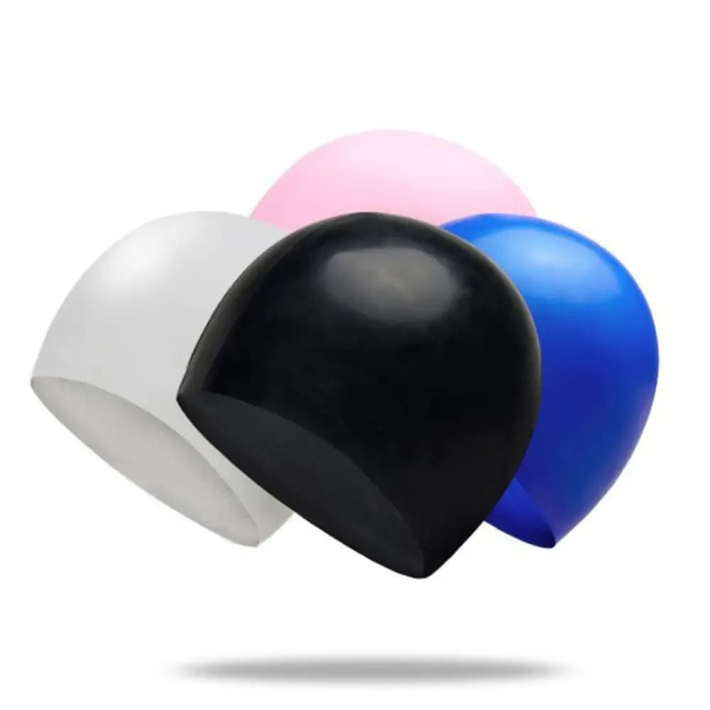 Equipment Waterproof Protect Ears High Elastic Diving Hat Silicone Swimming Caps Bathing Caps Long Hair Large Swim Caps