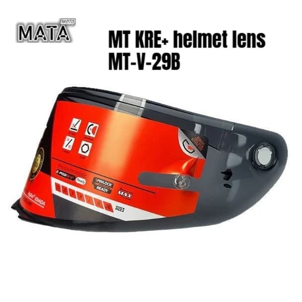 Lente per Casco MT KRE+ MT-V-29B, Protezione Solare, Antivento e Antiappannamento per Caschi da Moto