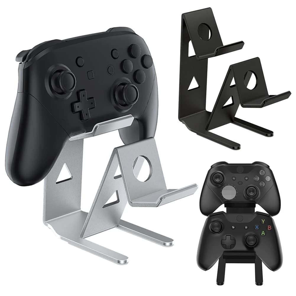 Supporto da Tavolo per Controller di Gioco, Supporto Doppio per Gamepad per Switch/PS5/PS4/Xbox, Accessori per Videogiochi