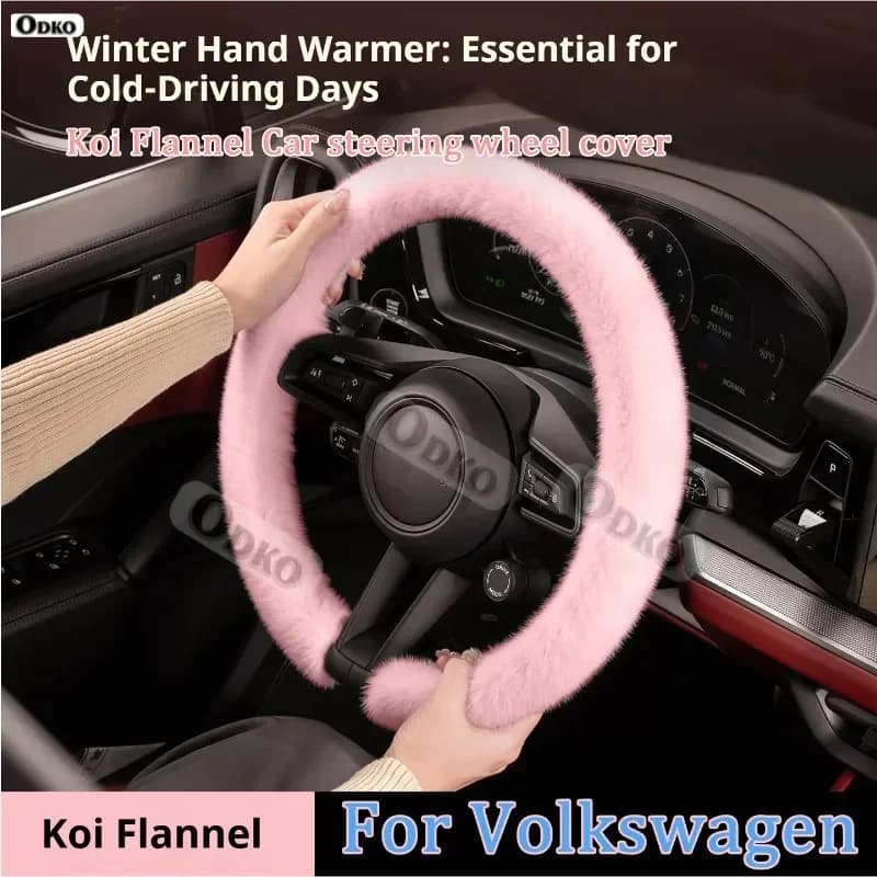 For VW Volkswagen GOLF 6 5 7 t5 t7 MK6 MK7 POLO Tiguan R line Rline NEW Winter Hot Soft Plush Koi Flanella Maneggia Cover