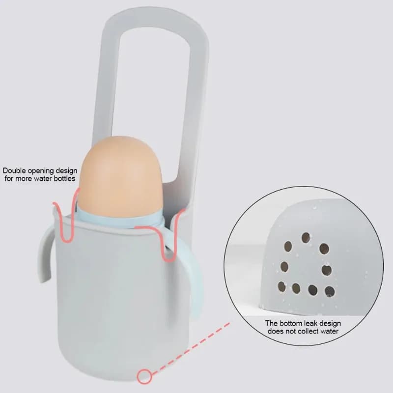 Simpatico passeggino portabicchieri in silicone sedia a rotelle per bicicletta bracciolo per piscina borsa per tazze in silicone multifunzionale