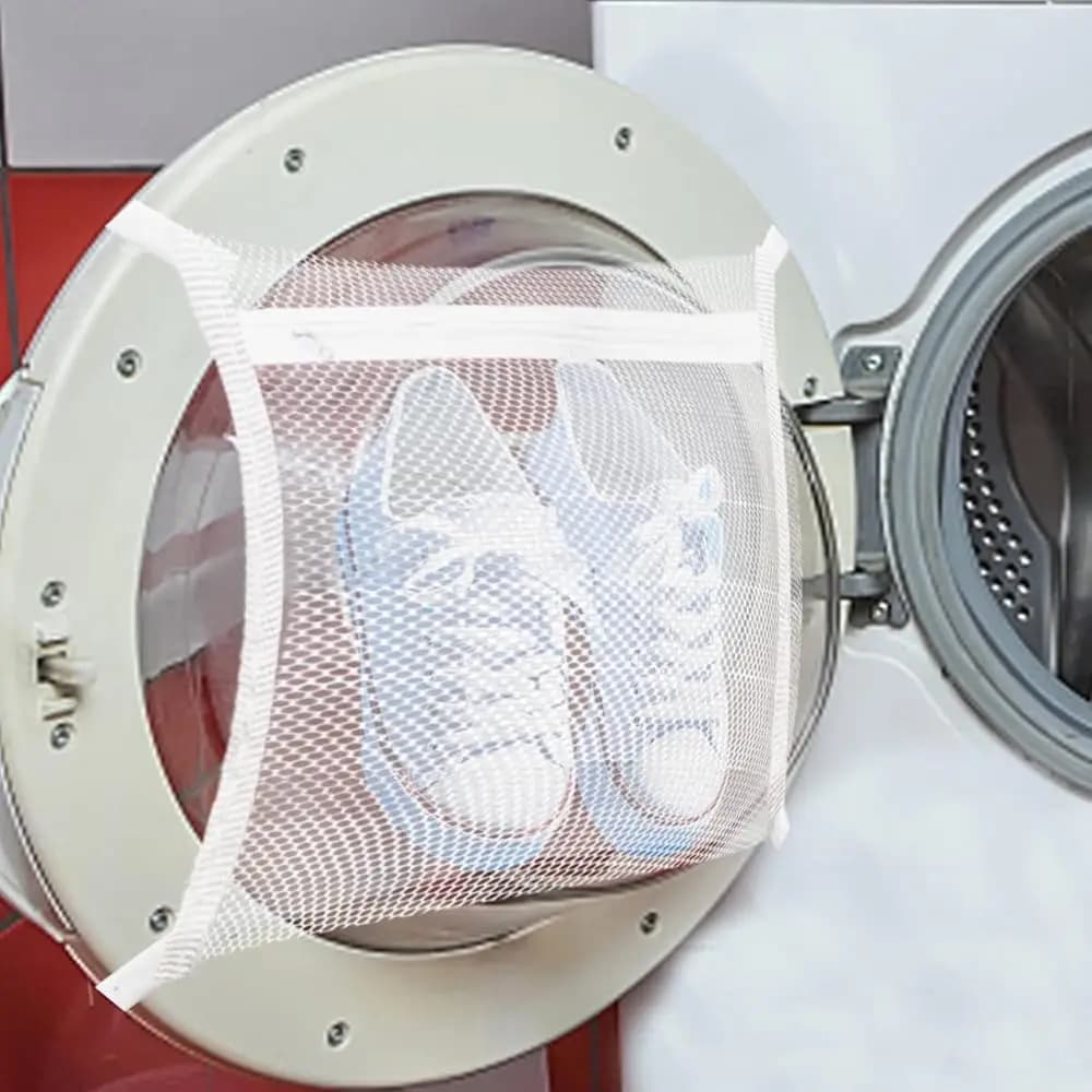 Confezione da 2 Sacche per Asciugatura e Lavaggio Sneaker, Asciugatrice per Scarpe, Vestiti e Biancheria - Cinghia Elastica Regolabile per la Maggior Parte delle Asciugatrici
