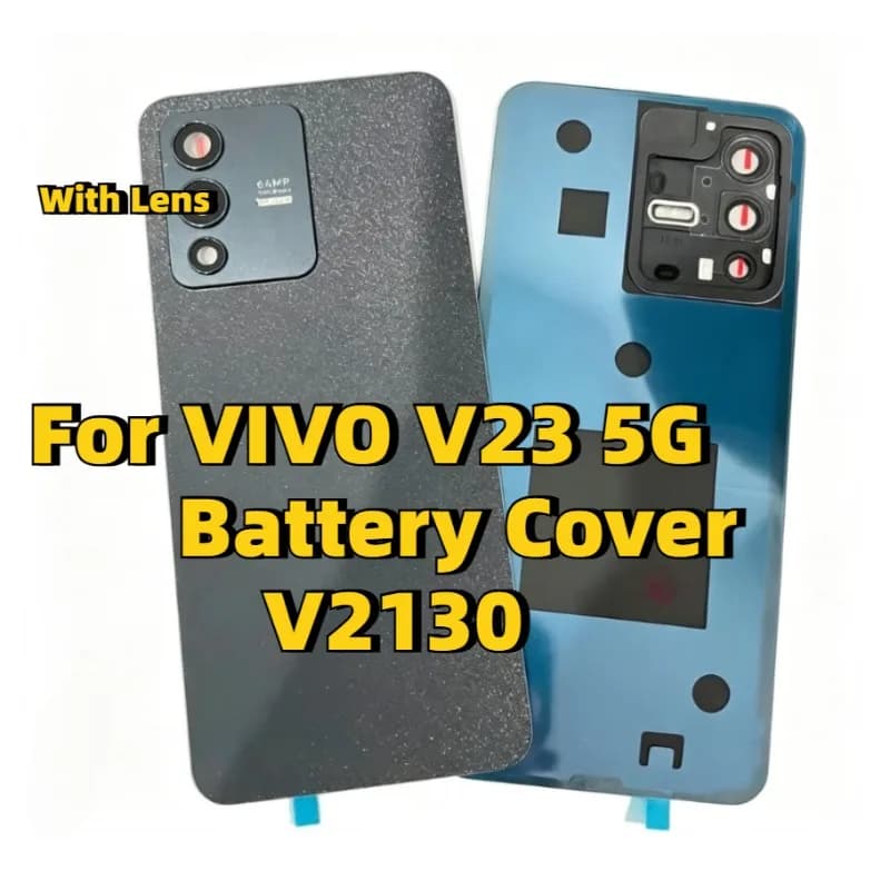 For Vivo V23 5G V2130 Phone Battery Back Cover Replacement Housing Back Cover Case Rear Door With Camera Lens
