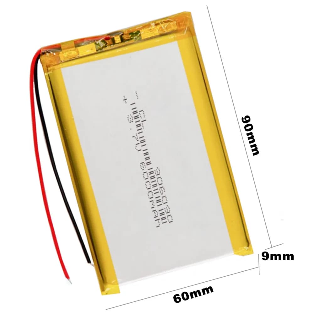 906090 3.7V 6000mAh Lithium Polymer Rechargeable Battery Lipo Li ion Cell For GPS Power Bank LED Lamp E-book Tablet PC Purifier