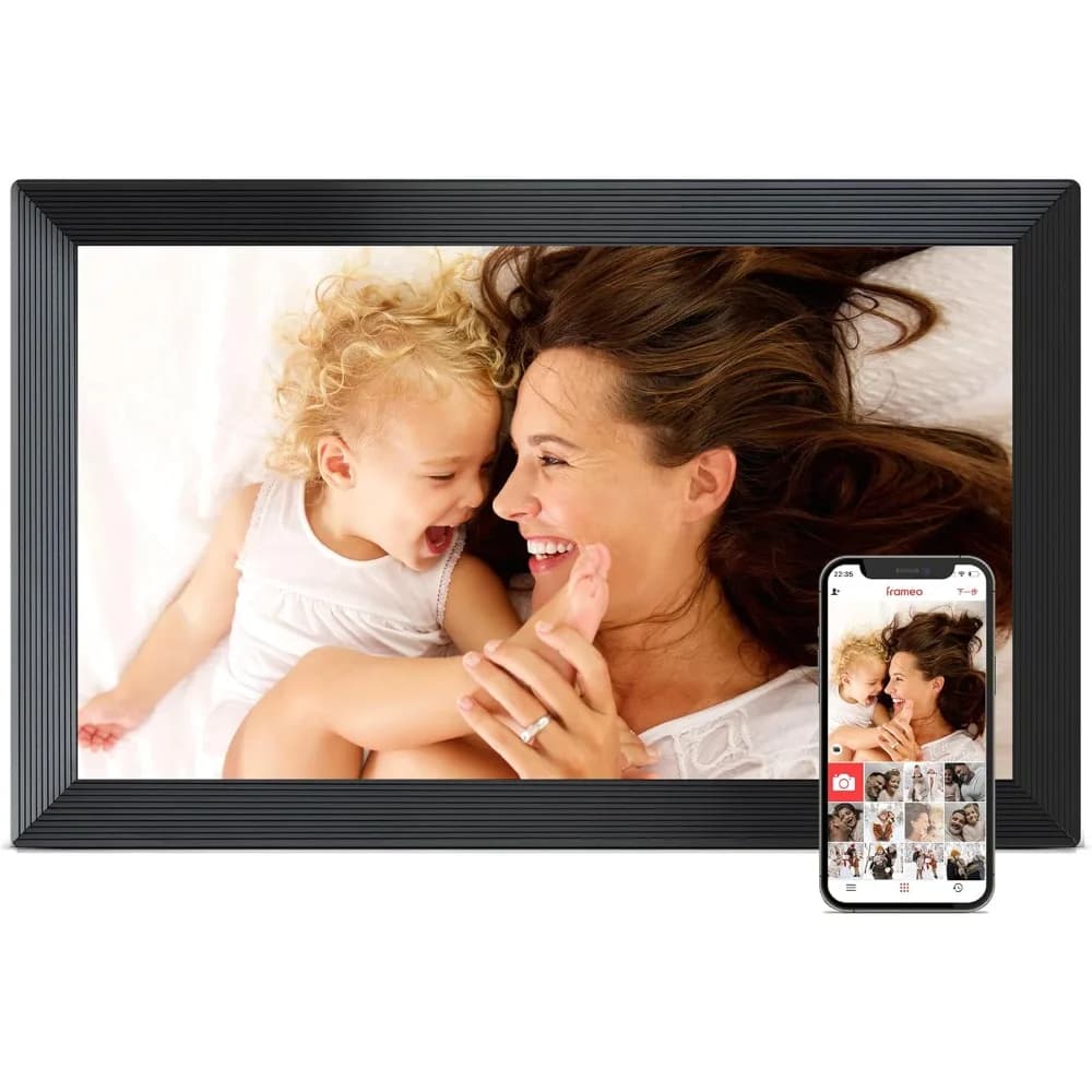 Cornice per foto digitale grande da 15,6 pollici Touch screen WiFi FHD 1920x1080 Display IPS Supporto video per archiviazione da 32 GB Regalo facile da condividere
