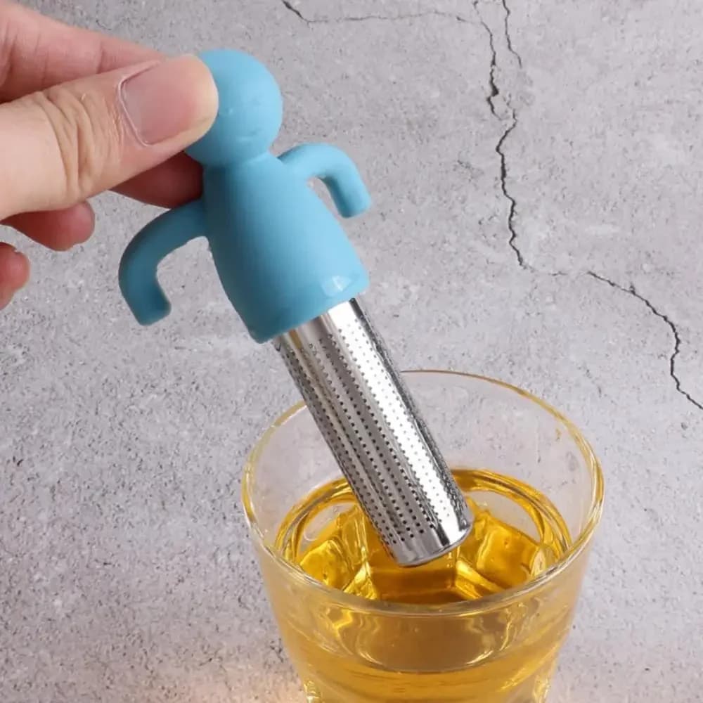 Accessorio da cucina per infusore per tè in acciaio inossidabile Uso domestico Pennelli per trucco riutilizzabili in metallo Massaggio Cucina Sala da pranzo Bar Giardino