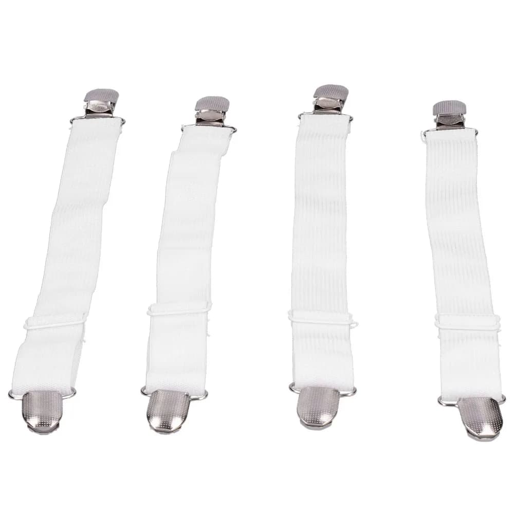 4 clip flessibili regolabili per lenzuola, clip antiscivolo durevoli per cuscini del divano, clip robuste per tovaglie, per uso domestico