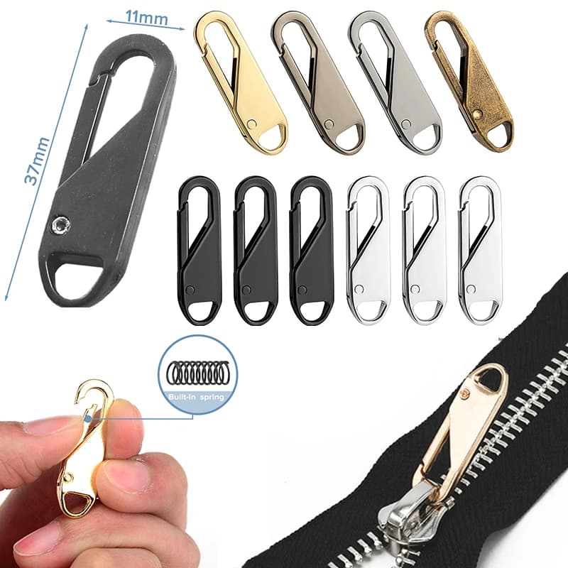 Testa di cerniere Kit di riparazione cerniera istantanea universale di ricambio per borsa da viaggio con fibbia rotta Testa con cerniera per valigia Artigianato per cucito fai-da-te