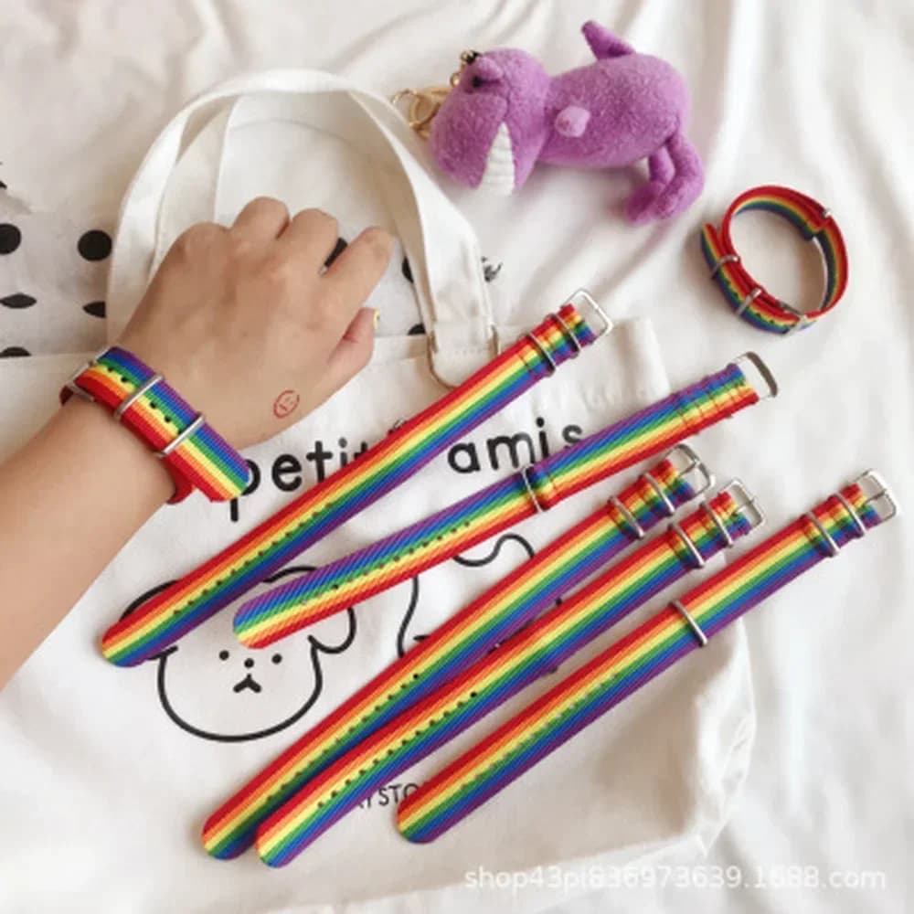 Nepal Arcobaleno Lesbiche Gay Bisuali Braccialetti transgender per le donne Ragazze Orgoglio Tessuto Intrecciato Uomini Coppia Gioielli di amicizia
