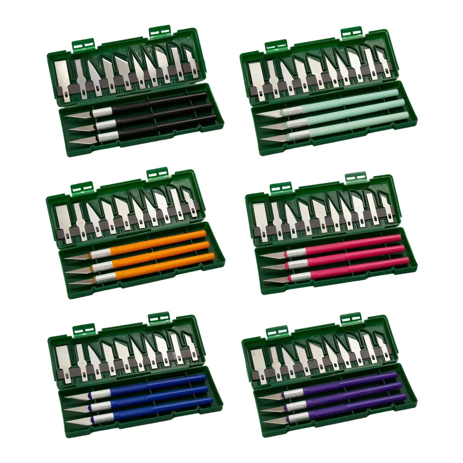 13Pcs Precision Knife Set Carving Craft Art Craft with Box Hobby Knife Kit for Scrapbook Architectural Models Card Making DIY
