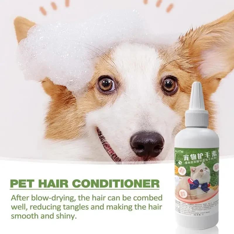 Balsamo per animali domestici da 100ml delicato Non irritante fragranza di lunga durata per cani ammorbidire i capelli soluzione idratante per gatti prodotto per la toelettatura degli animali domestici