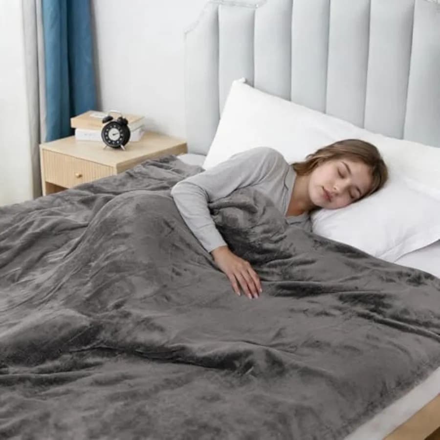 Coperta Elettrica Riscaldata Misura Grande 183x213cm, Riscaldamento Rapido, Morbida in Microfibra per Letto e Divano, Spegnimento Automatico 10 Ore e 5 Livelli di Calore