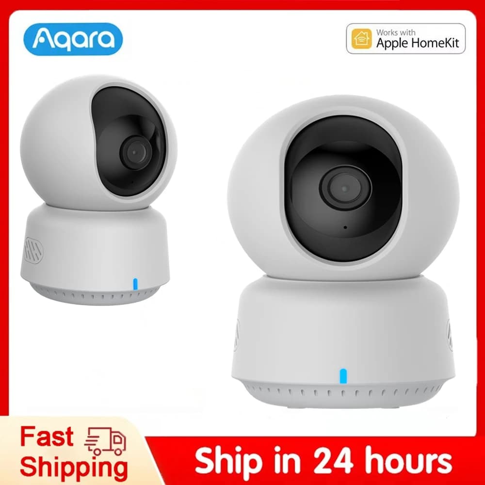 Smart Camera Aqara 2K HD E1 360 ° Safe Video View Two-way Audio Indoor Wifi 6 IP Surveilla AI Cloud Camera for Apple Homekit