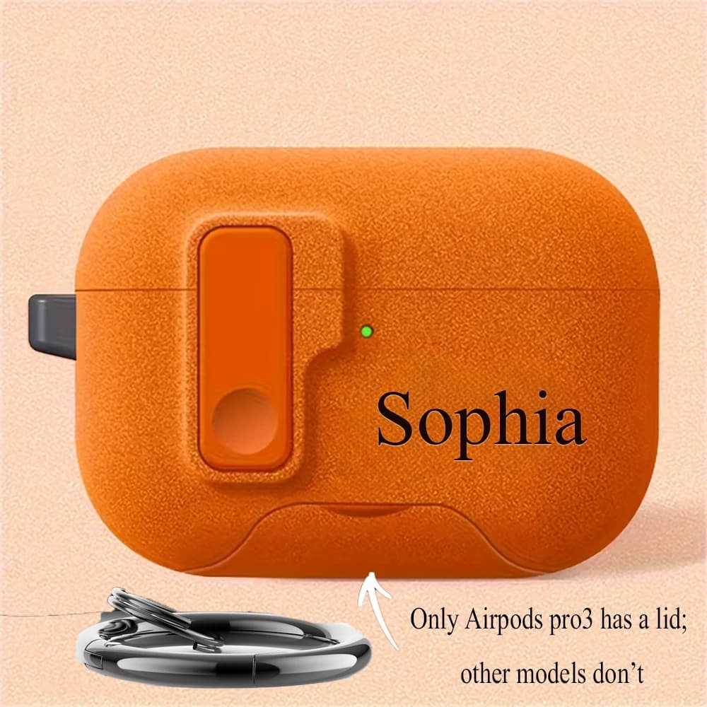Nome personalizzato e personalizzabile per AirPods Pro 1/2/3/4 Pro/Pro2/Pro3 Custodia per AirPods con stampa UV fai-da-te, copertura protettiva anti-smarrimento