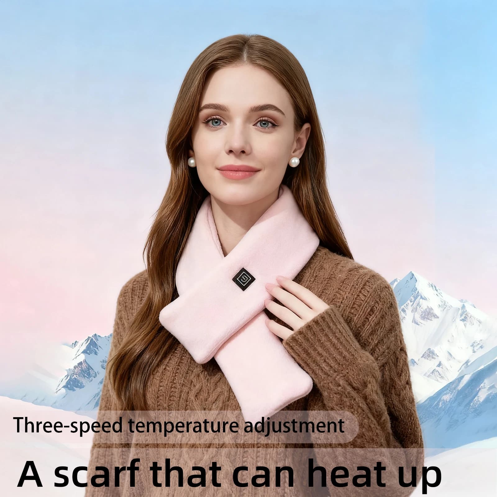 Sciarpa riscaldante elettrica plug-in invernale riscaldamento coperta elettrica velluto morbida pelliccia sciarpa collo sciarpa calda sciarpa elettrica calda da viaggio