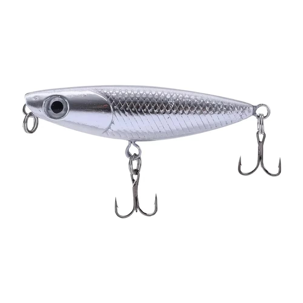 45mm 1.9g 1 pz Zigzag Matita Per Cani Richiamo di Pesca Galleggiante Occhi 3D Wobblers Mini Richiamo Duro Esca Gancio Alti attrezzatura da pesca da campeggio