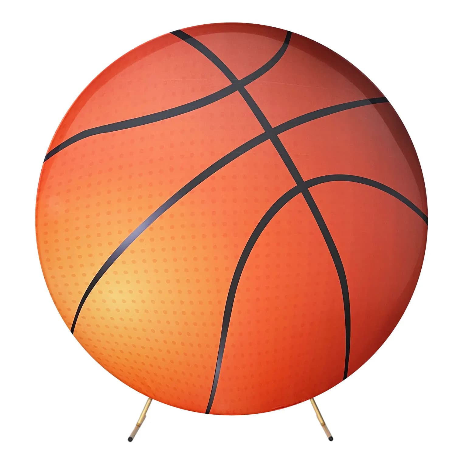 6 foot spandex round basketball bottom cover - Arch for sports theme photo booth for birthday decorations and parties