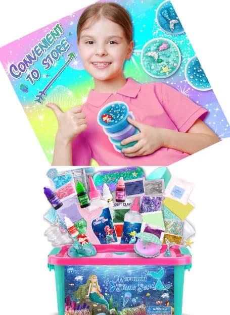 Kit Fai-da-Te Mostro Monocolo in Slime, Gioco Sensoriale Educativo per Bambini e Piccoli