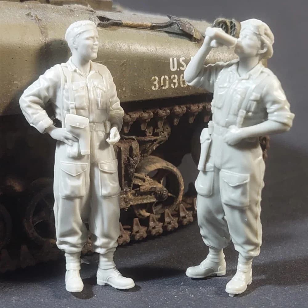 Carro armato britannico in scala 1/35, modello in resina di un soldato, temi militari, kit non assemblato e non verniciato