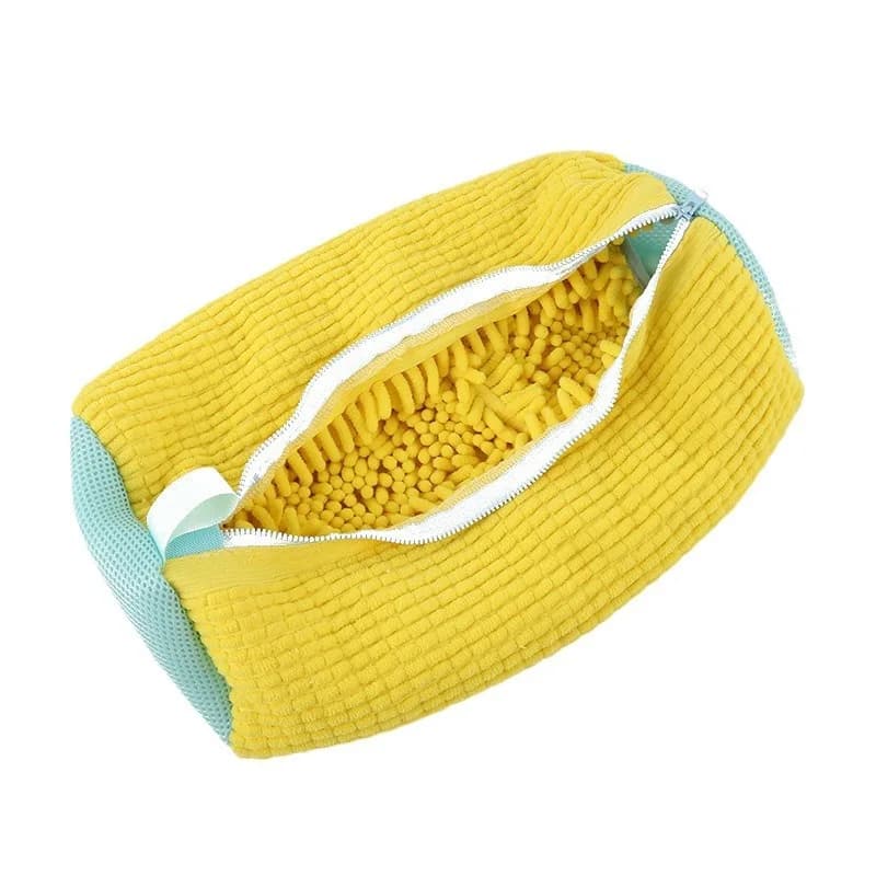 Sacchetto per lavaggio scarpe, sacchetto speciale per lavatrice per scarpe, sacchetto anti-deformazione, accessorio pratico per lavaggio.