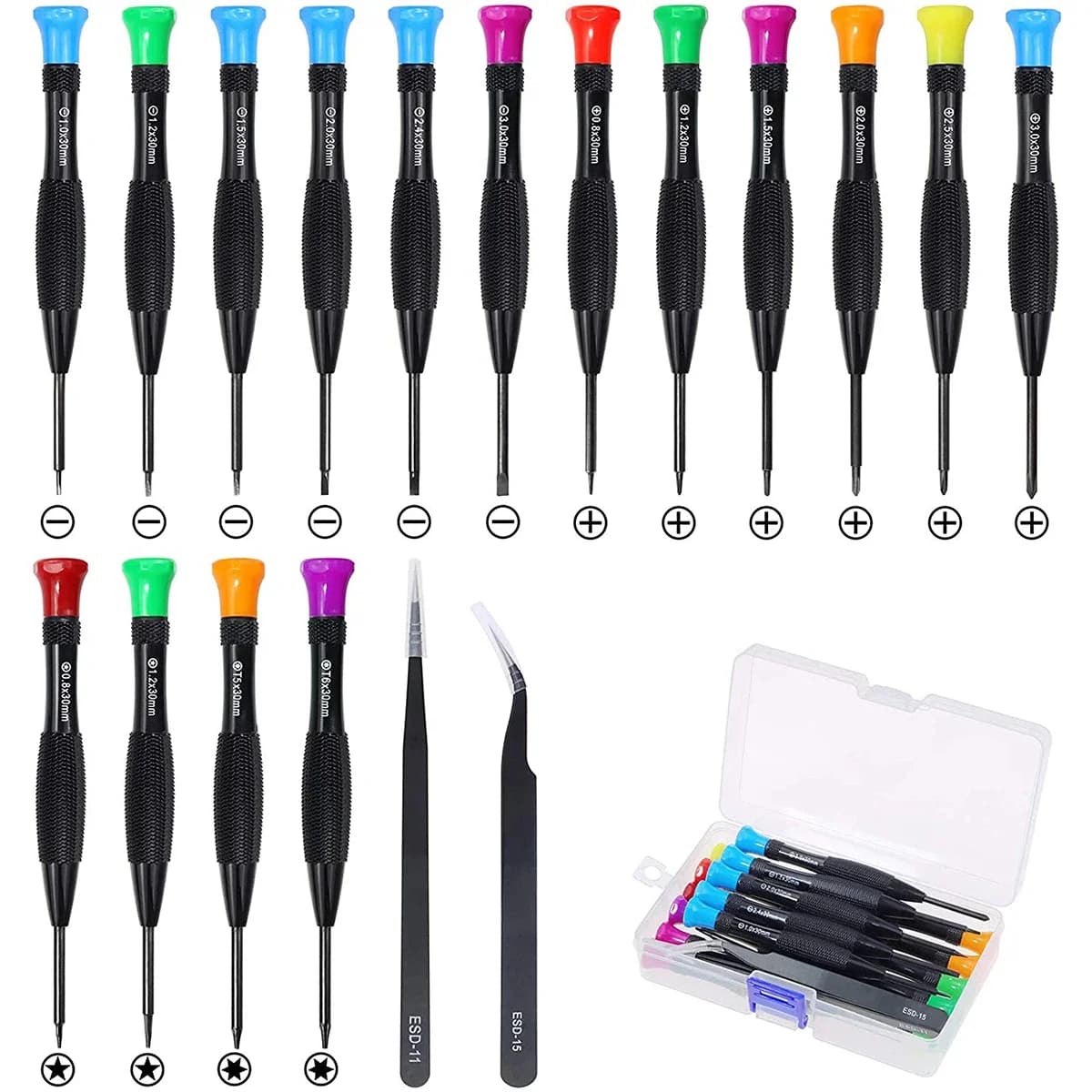 Set di cacciaviti magnetici Mini cacciavite magnetico multifunzione di precisione per orologi, occhiali, riparazione di telefoni, utensili manuali