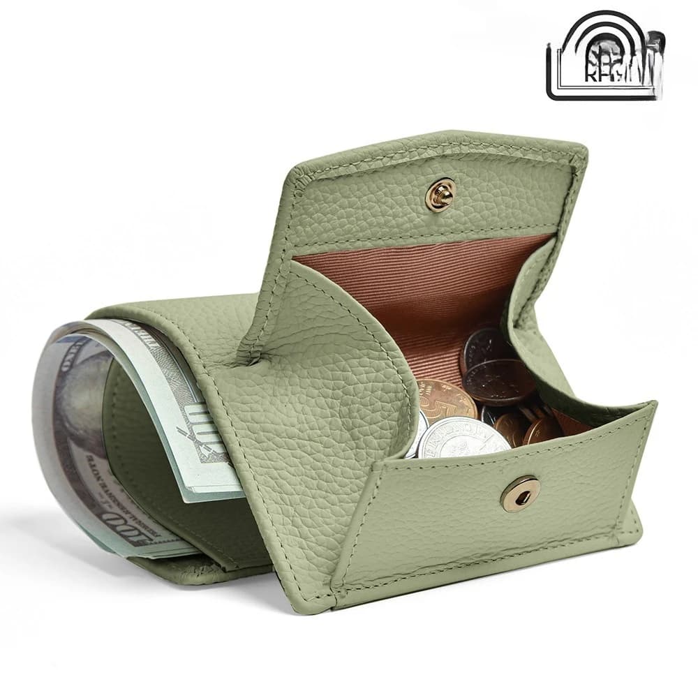 Nuovo portafoglio in vera pelle 2026, borsa porta carte multi-slot da donna, portafoglio piccolo con 30% di sconto, mini portamonete corto in pelle bovina