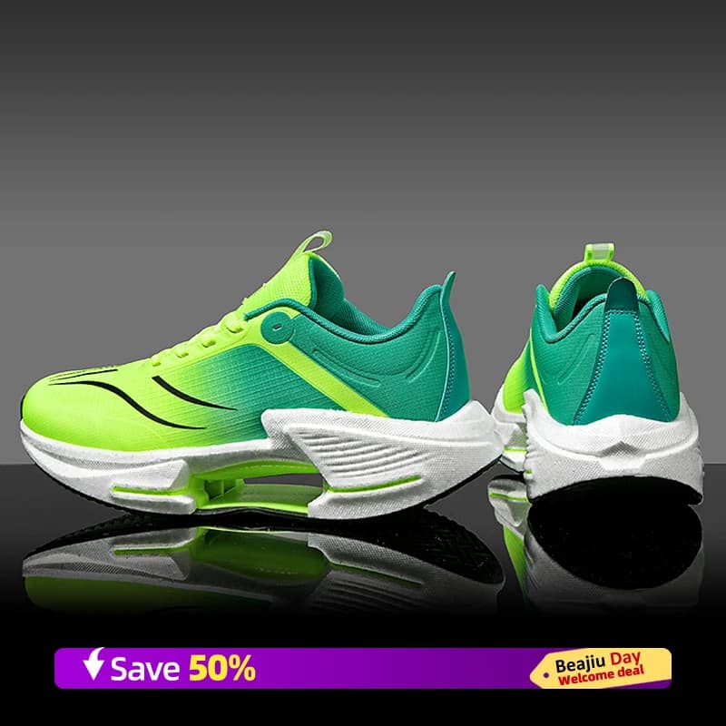 Scarpe da corsa sportive da uomo con cuscino d'aria Scarpe da ginnastica da maratona con piastra in carbonio antiscivolo e comode da donna leggere e traspiranti
