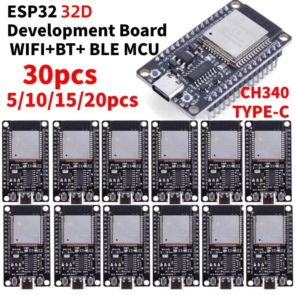 ESP32 32D TYPE-C Micro USB WiFi + Bluetooth Ultra-low Power Consumption SPI Flash Wireless Module 32 Mbit