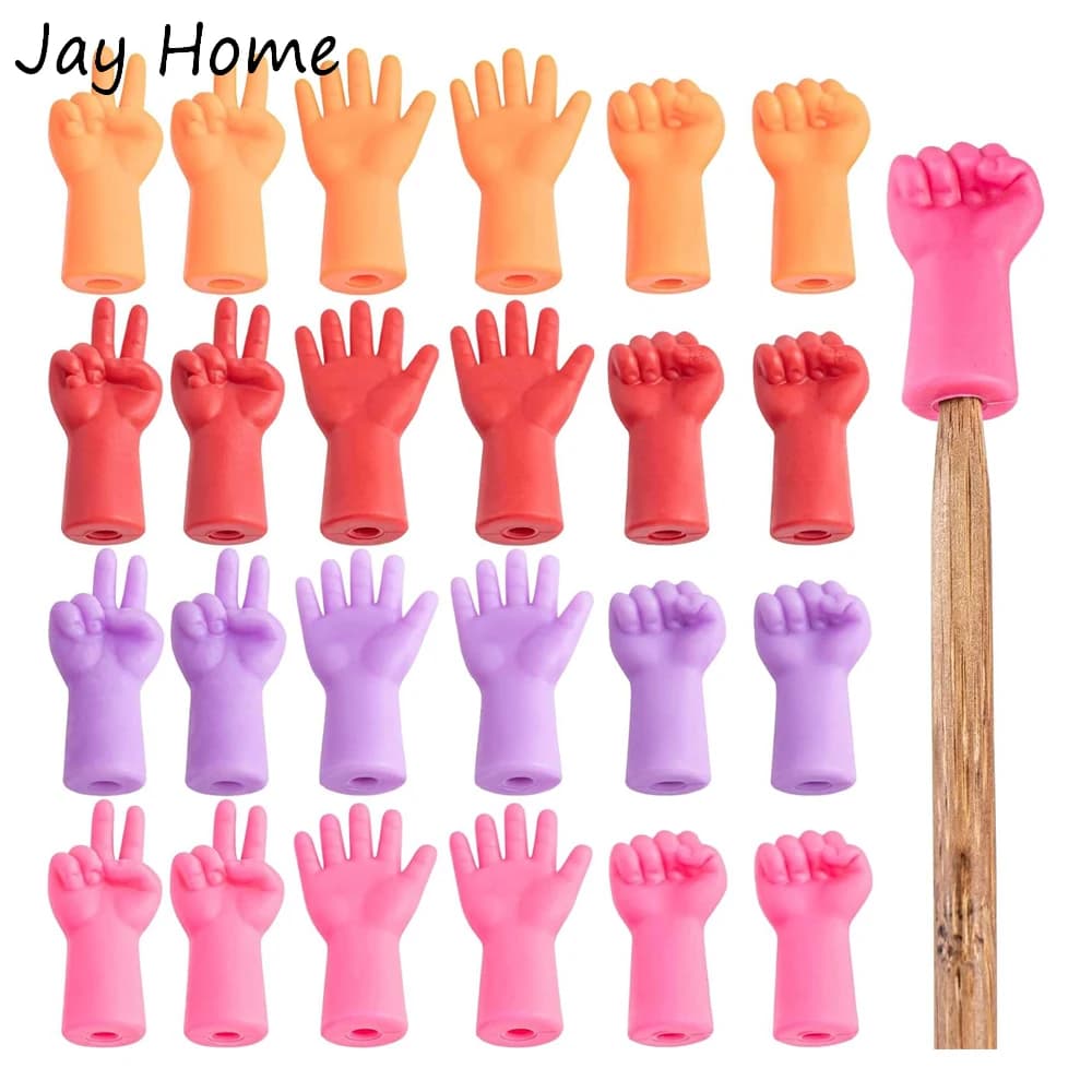 24 pezzi Tappi per aghi per maglieria Protezioni per punti dell'ago per maglieria Copri punta Tappi per aghi per maglieria all'uncinetto Forniture Accessori