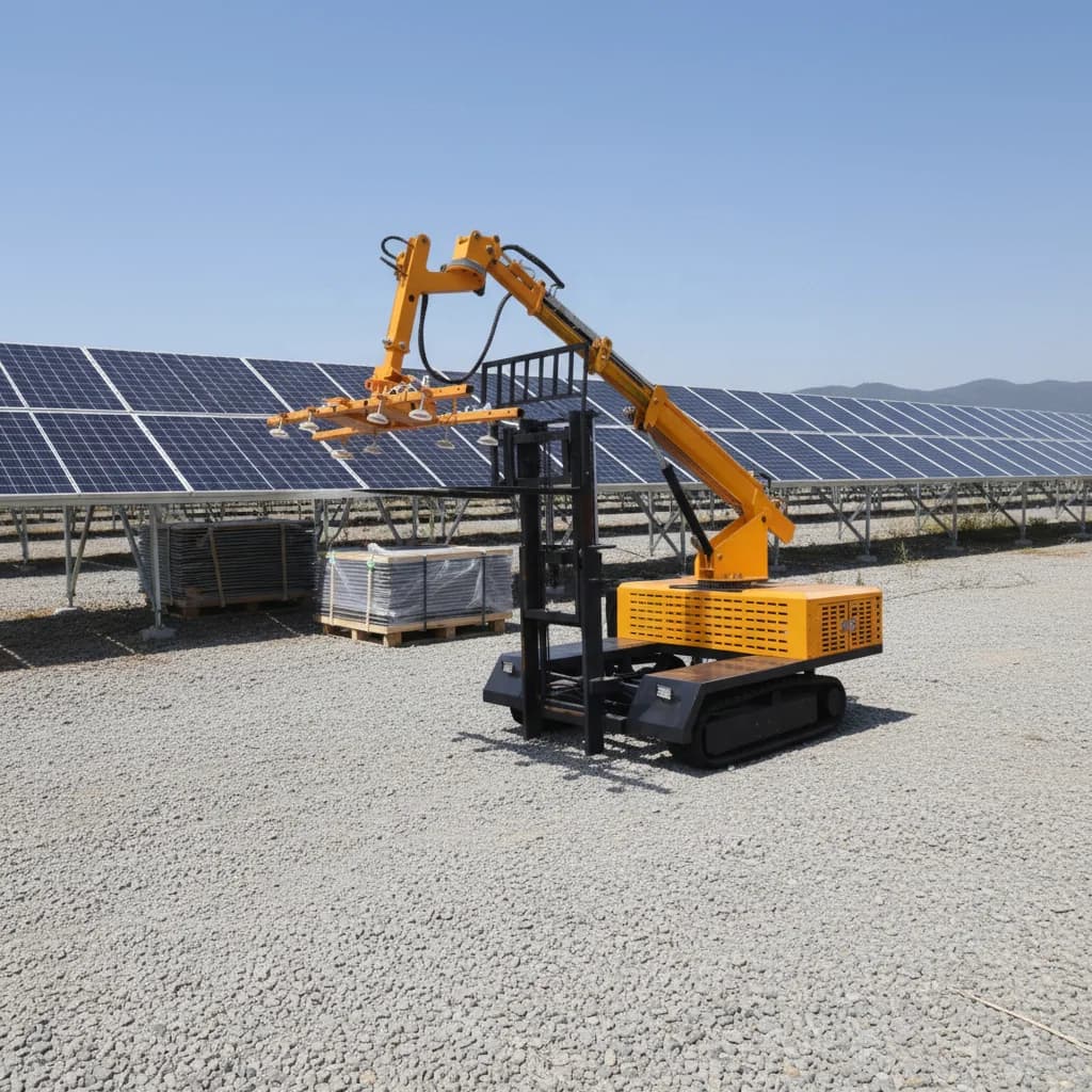 Veicolo Personalizzato per l'Installazione di Pannelli Fotovoltaici su Tetti, in Acciaio al Carbonio per Costruzioni