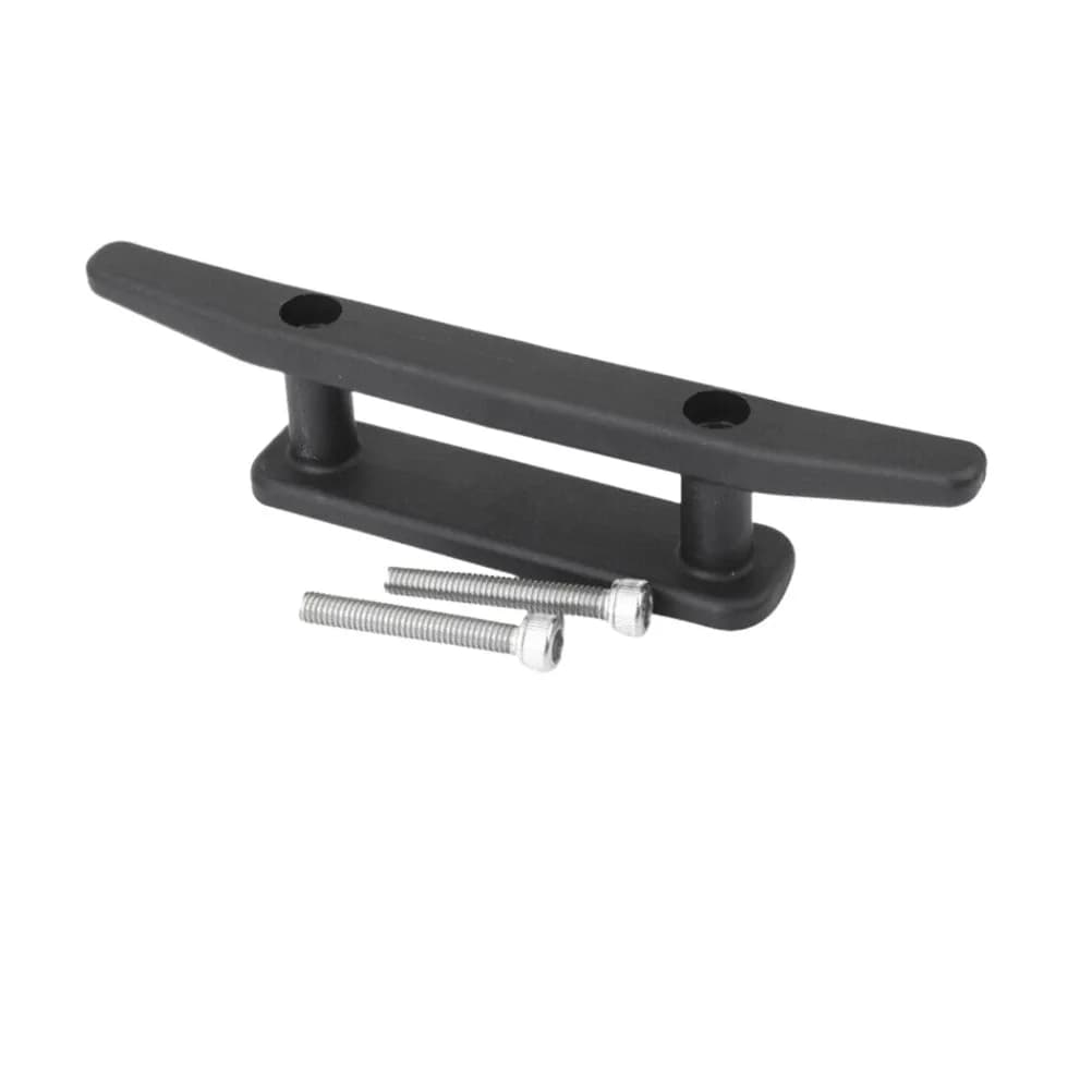 2 Pezzi Bitta da Ancoraggio Nera Pratica per Kayak, Barca, Canoa, Accessori per Fissaggio Ancora, Supporto per Coperta con Viti