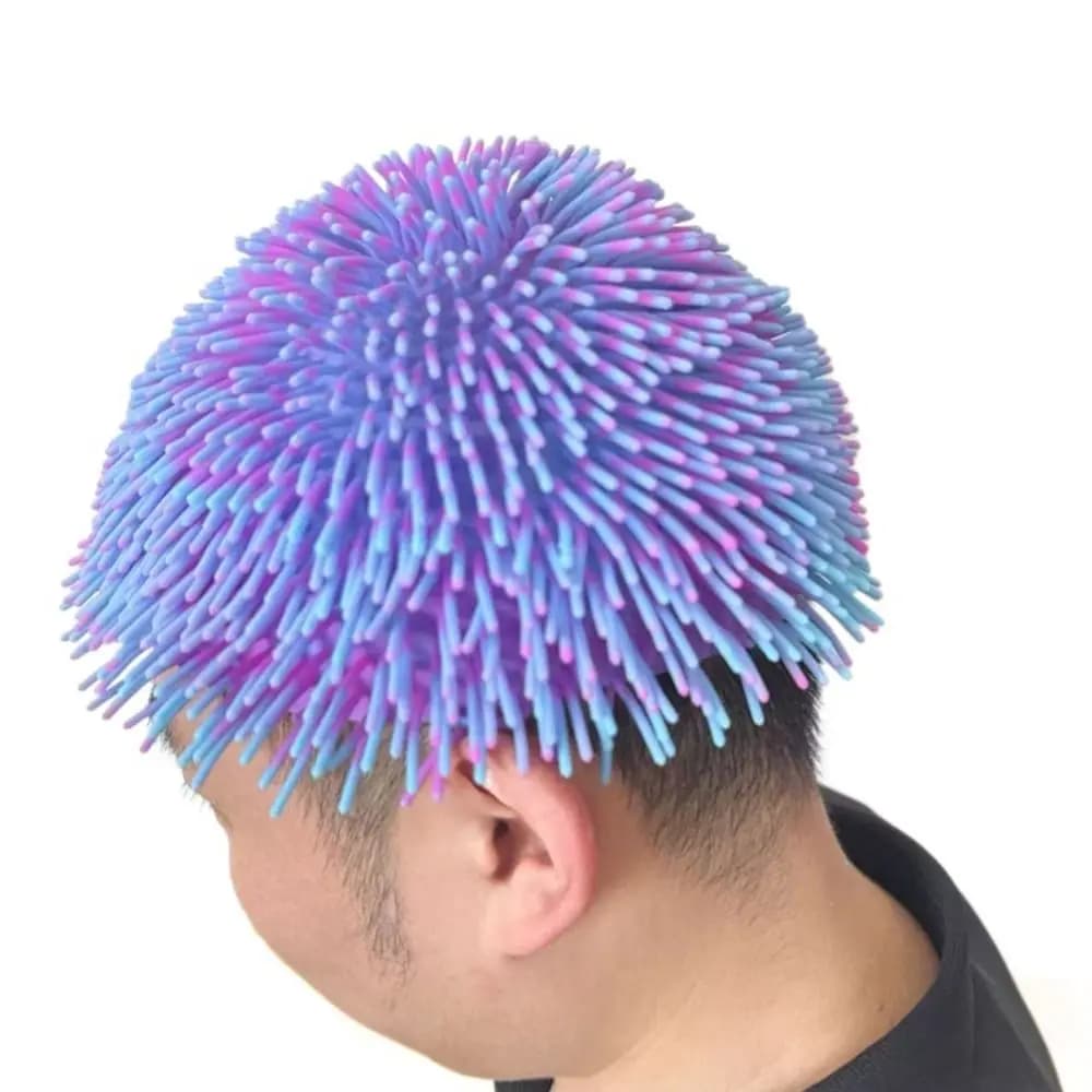 Long Hair Design Funny Swimming Cap High Elastic Sea Urchin Shape Spiky Ball Swim Hat Flexible Comfortable Fit