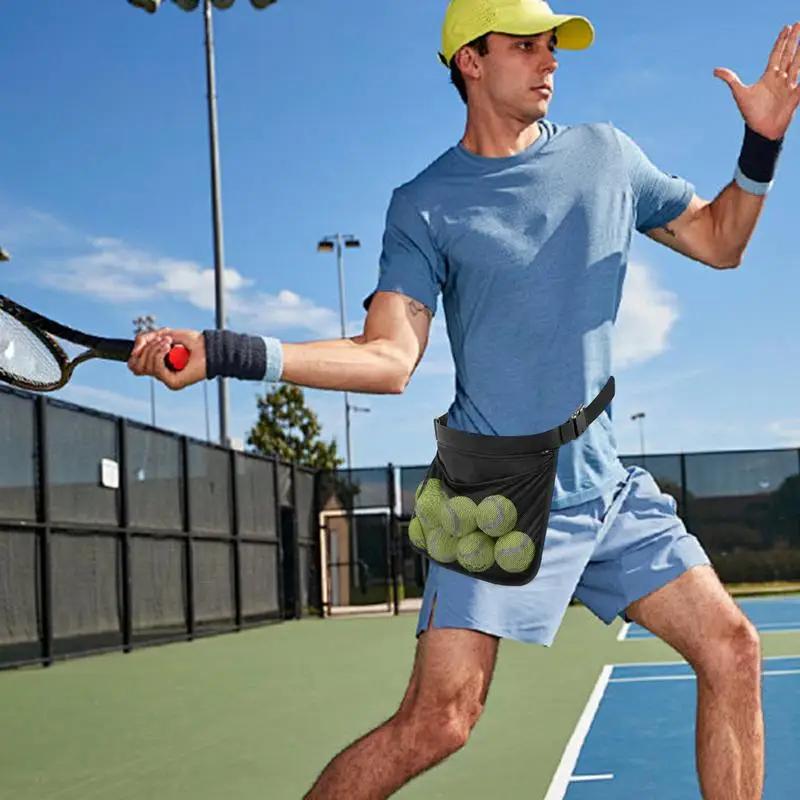 Porta cintura per palline da tennis Borsa portaoggetti per fascia per palline da golf per accessori per palline da tennis all'aperto Porta marsupio per palline per donne adulte o
